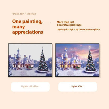 Christmas Luminous Painting Bluetooth speaker integrated gift idea