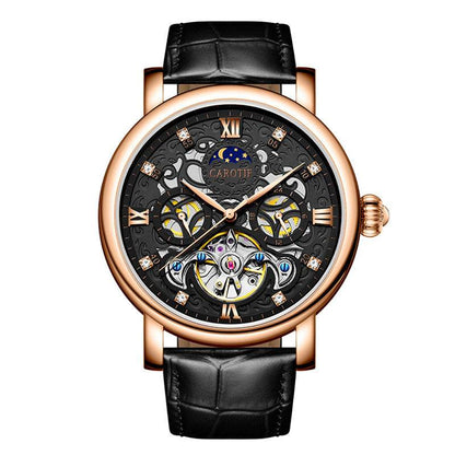 Men's Business Casual Waterproof Luminous Leather Watch