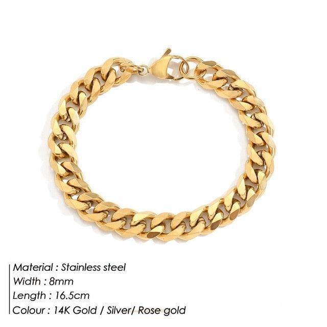 Curb Chain Stainless Steel Bracelet
