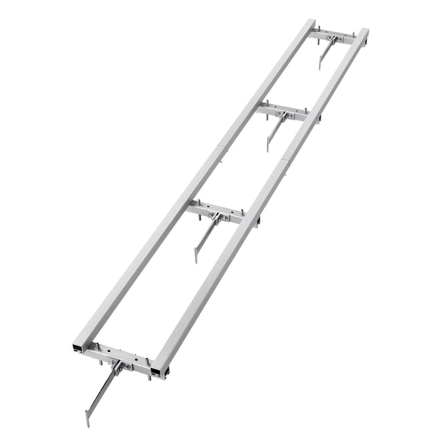 Rail Mill Guide System, 9 Ft Milling Guide, 4 Crossbar Kits Chainsaw Mill Rail Guide, Aluminum Adjustable Saw Mill Rail System Work With Chainsaw Mills For Builders And Woodworkers
