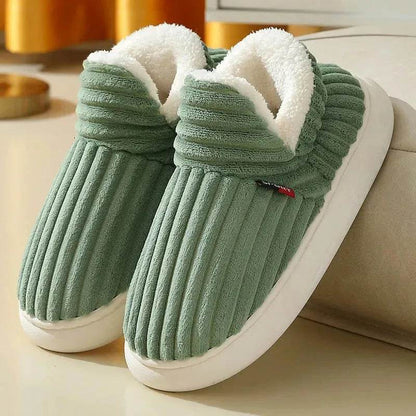 Hommes Hiver Nouvelles Femmes Pantoufles en Coton Extérieur Mode Couple Pantoufles Chaudes Intérieur Chambre Coton Peluche Chaussures Polaire Moelleuses