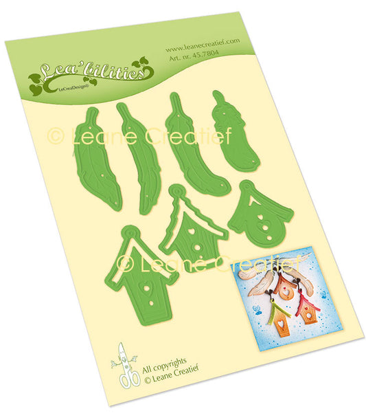 Lea’bilitie Birdhouses & Feathers Cut And Embossing Die