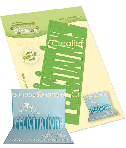 Lea’bilitie Pop-Up Souhaits Félicitation (Fr.) Cutting Die