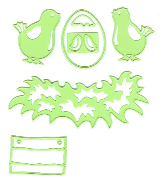 Matrices de découpe et d'embossage Lea'bilities - Jeunes oiseaux
