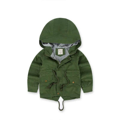 Children Cashmere Hoodie Windproof Winter jacket kids