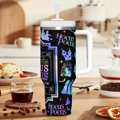 Disney Villains 40Oz Stainless Steel Tumbler With Lid & Straw - Insulated, Leakproof, Reusable Drinkware For Hot And Cold Beverages - Perfect Holiday Gift
