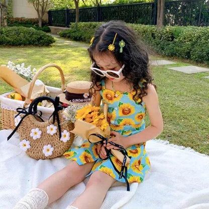 Casual Summer Floral cotton dress for baby girl