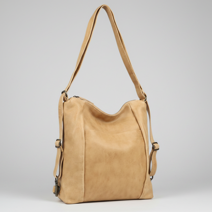 MET Premium Leather Shoulder Bag. Convertible Bag Transformer
