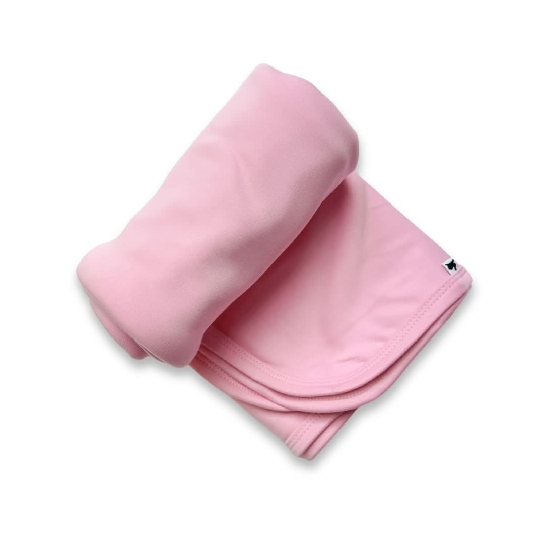 Baby Bamboo Swaddle Blanket | Taffy Pink
