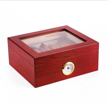 Large Capacity Wooden Storage Humidor Cigar Box