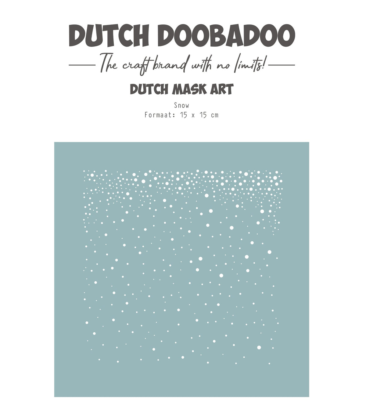Dutch Doobadoo DDBD Dutch Mask Art 15 X 15 cm Snow