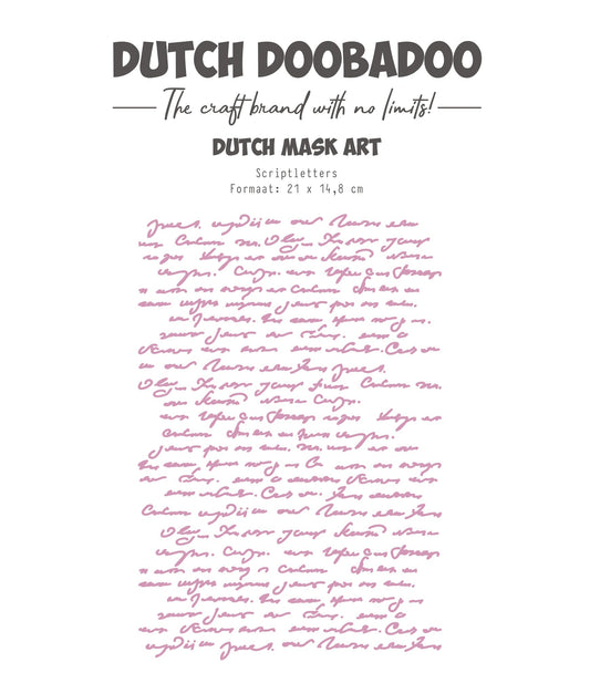 Dutch Doobadoo DDBD Mask Art Script Letters A5