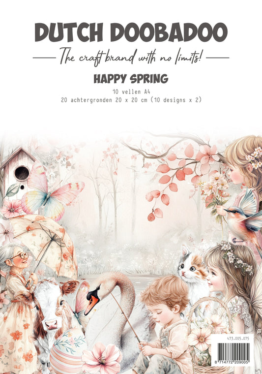 Dutch Doobadoo DDBD Collage Happy Spring