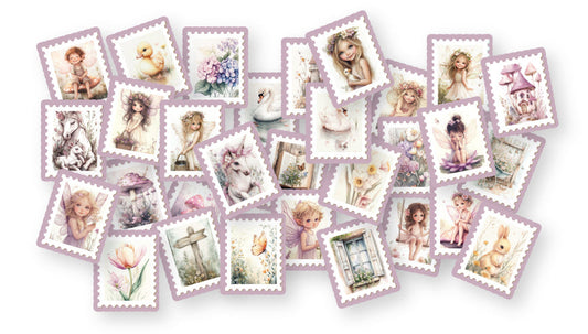 Dutch Doobadoo DDBD Die-Cuts Poststamps Woodland Spring