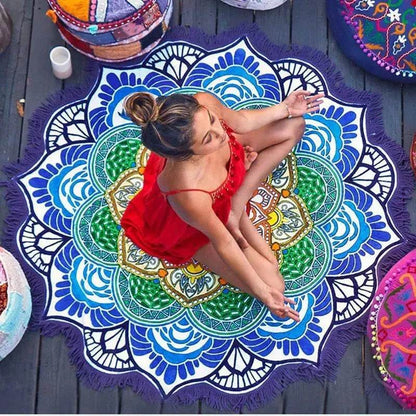 Tassel Fringe Beach Large Round Towel Fringe Beach Mat