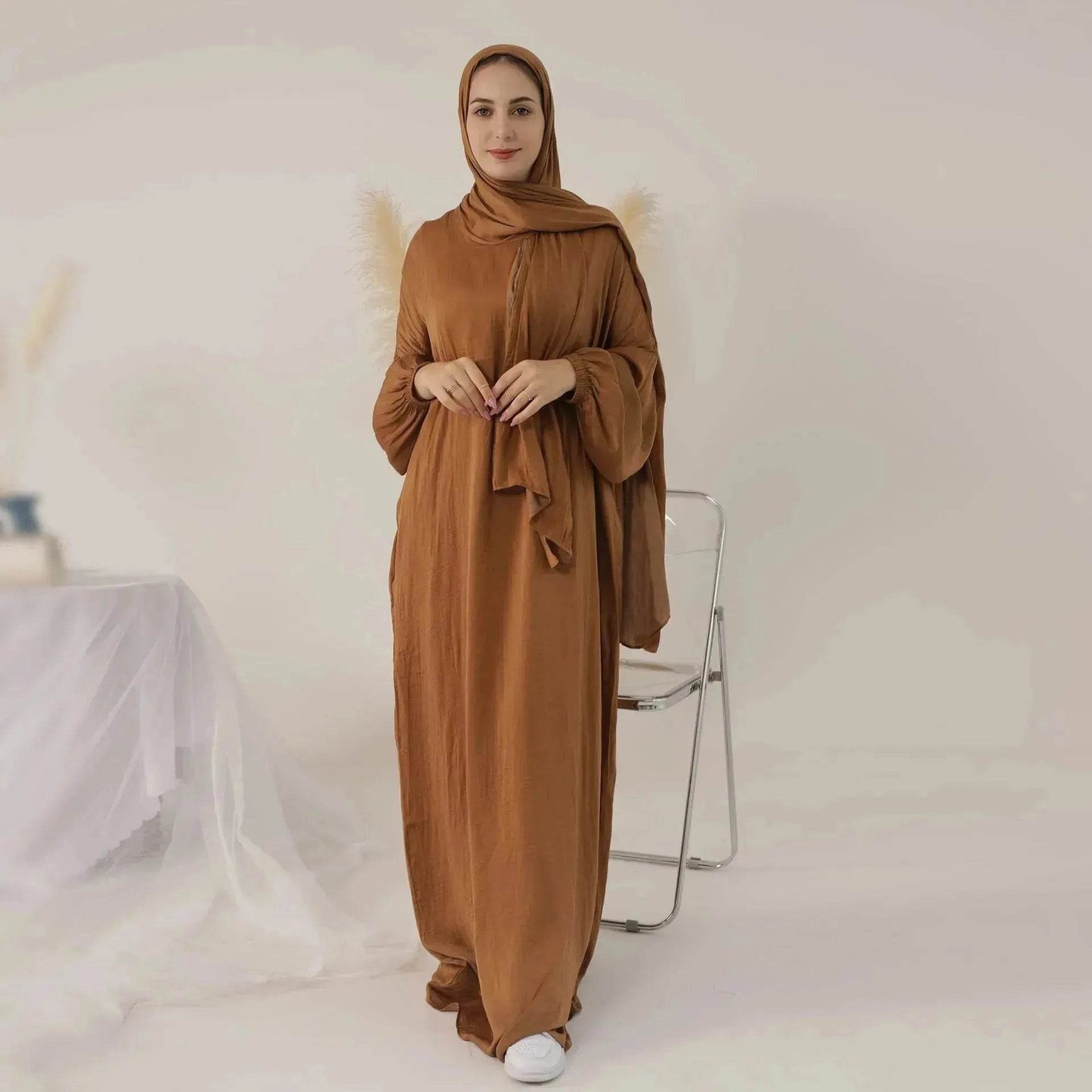 New ArabMiddle East Dubai Turkey Abaya dress Simple Plain Abaya 2025