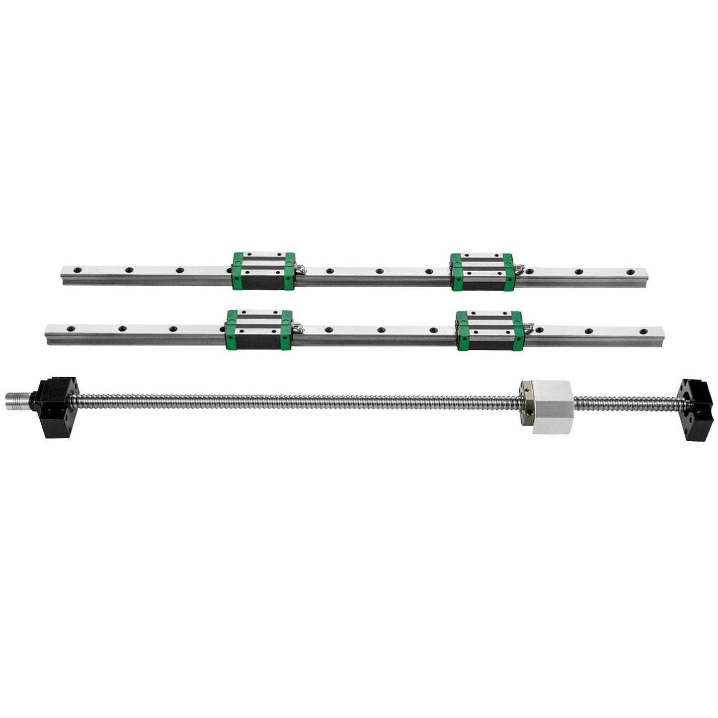 1Pcs RM1605-1000mm Ballscrew With BF12 BK12 Kit, Coupling, Slide Blocks Linear Guide Rail Set For DIY CNC Routers Lathes Mills