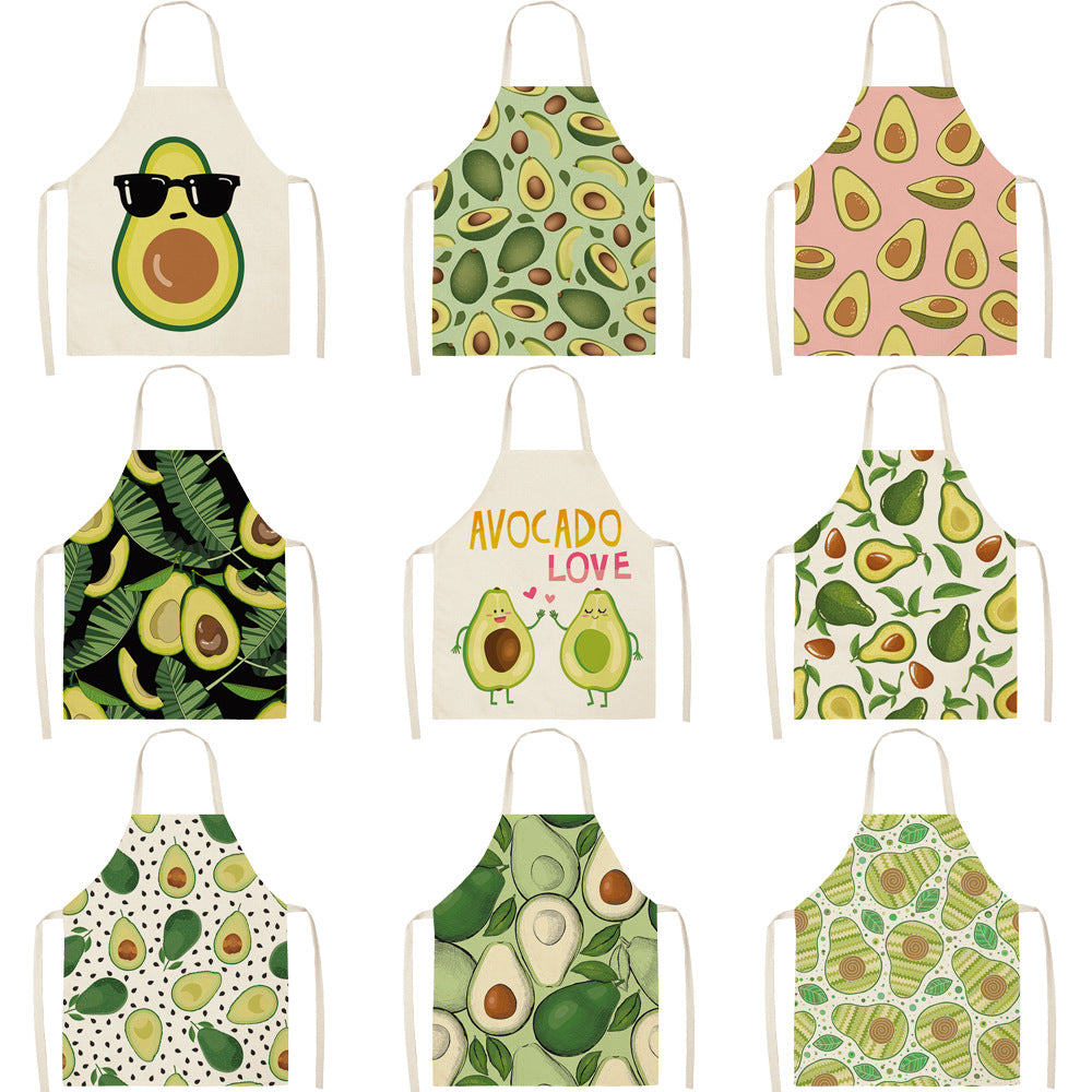 Cotton and linen apron
