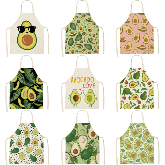 Cotton and linen apron