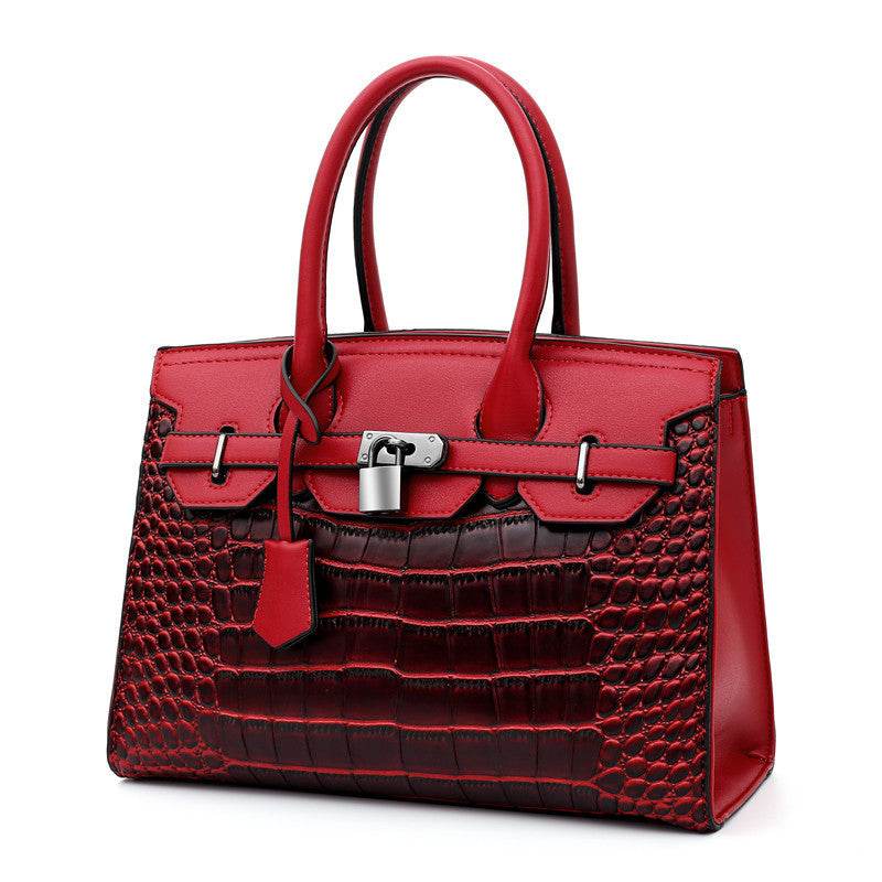 Trendy crocodile pattern Cooperate Work Handbag for Ladies