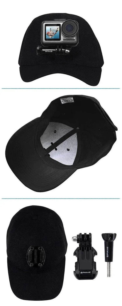 Canvas Sun Hat Cap Cycling Hiking Golfing Fishing For Sports Action Cam Camera