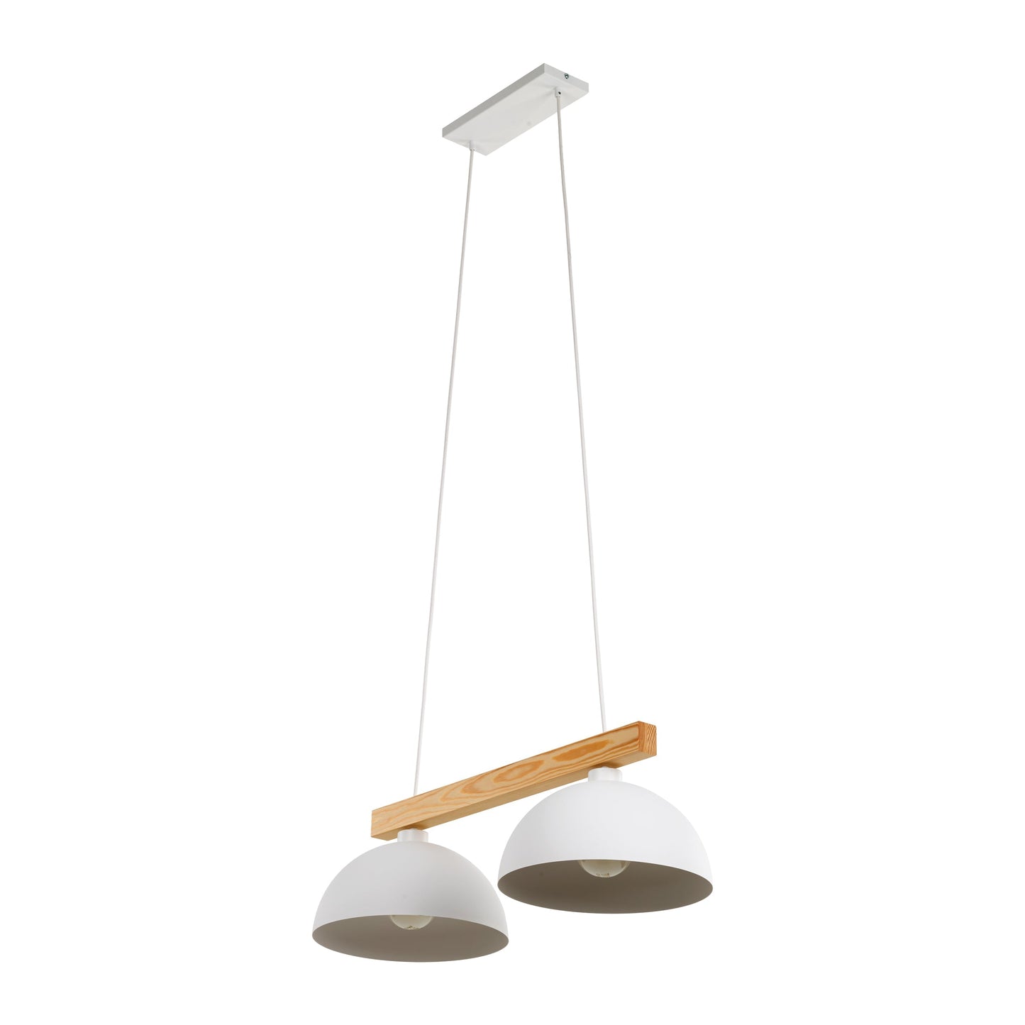 Oslo White Scandinavian Minimalist Pendant Light Fixture for Kitchen & Dining