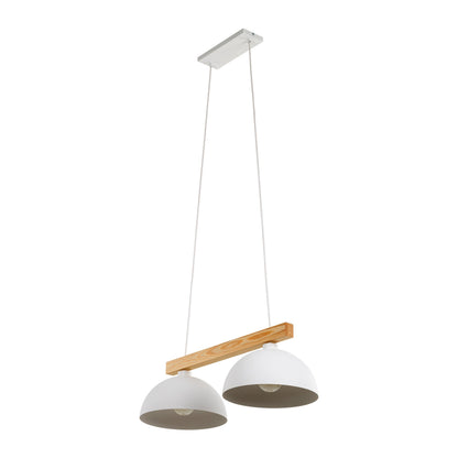Oslo White Scandinavian Minimalist Pendant Light Fixture for Kitchen & Dining