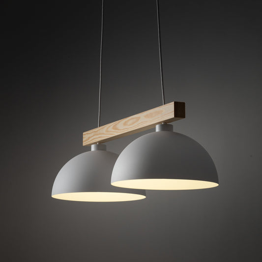 Suspension minimaliste scandinave Oslo blanche pour cuisine et salle à manger