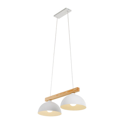 Oslo White Scandinavian Minimalist Pendant Light Fixture for Kitchen & Dining