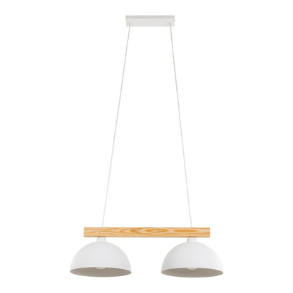Oslo White Scandinavian Minimalist Pendant Light Fixture for Kitchen & Dining