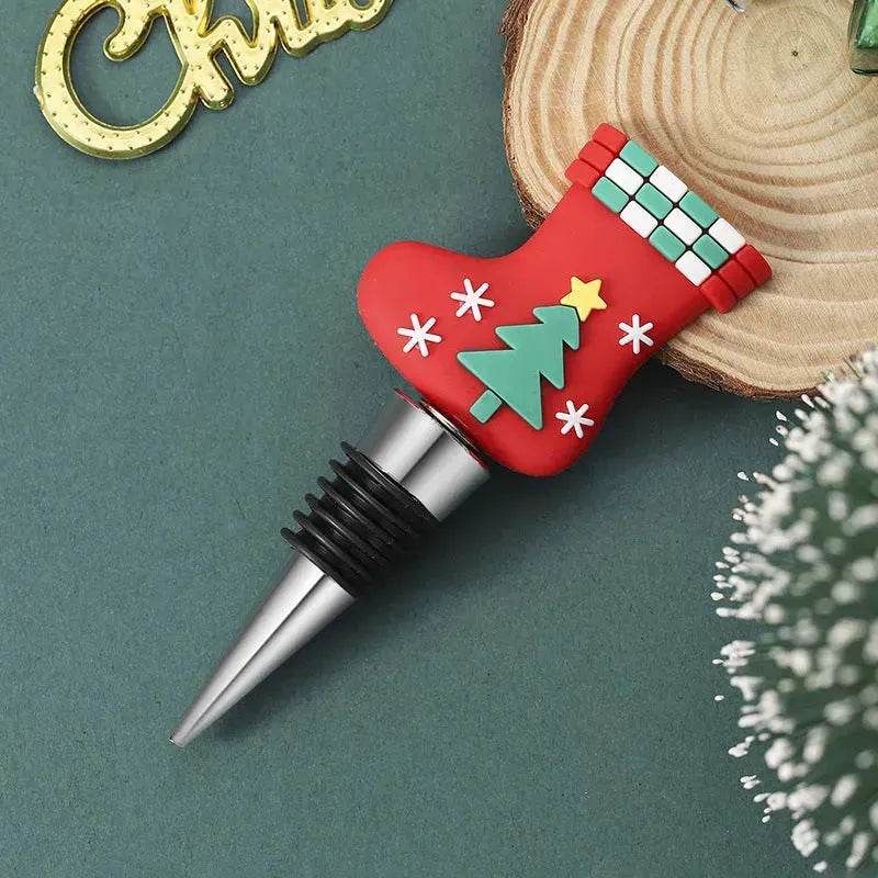 Christmas Holiday Wine Bottle stopper Gift Idea 2024