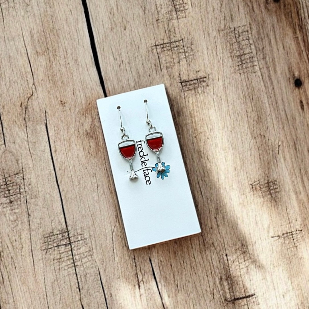 Boucles d'oreilles pour amateurs de vin