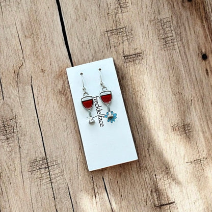 Boucles d'oreilles pour amateurs de vin