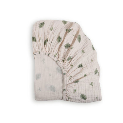 Organic Cotton Muslin Crib Fitted Sheets - Fern