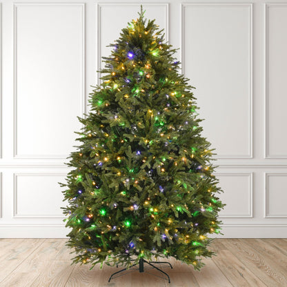 Artiplanto Oscar Most Realistic Artificial Fir Pre-Lit Christmas Tree 7.5'