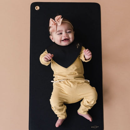 Vegan Leather Changing Mat | Black