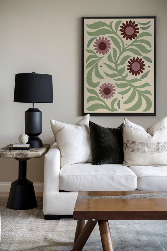 ROSY SPRIGS, Œuvre sur toile tendue