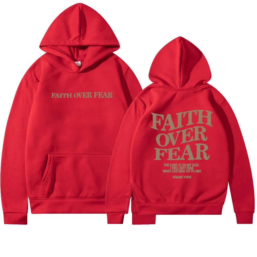 Nouveau sweat à capuche unisexe Faith Fear imprimé