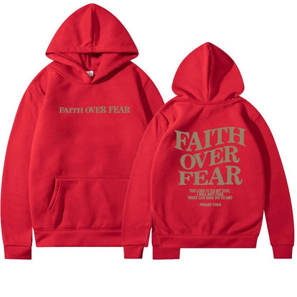 Nouveau sweat à capuche unisexe Faith Fear imprimé