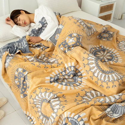 Cotton Four-layer Gauze Towel Blanket Air Conditioning Blanket Thin Duvet