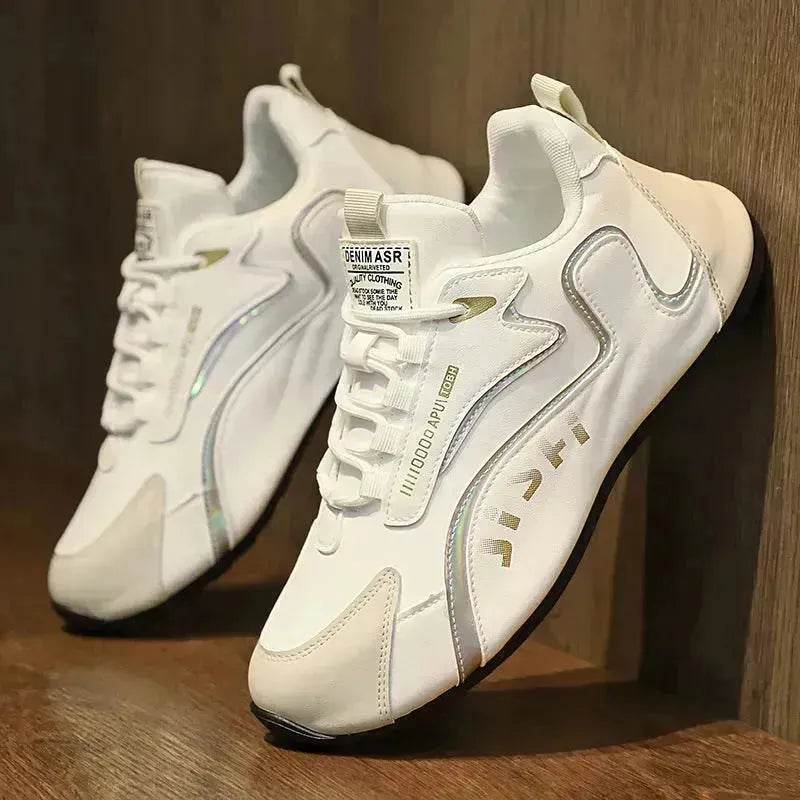 Lace-up Breathable Sneakers For Men and Women - Low-top Platform Sneakers