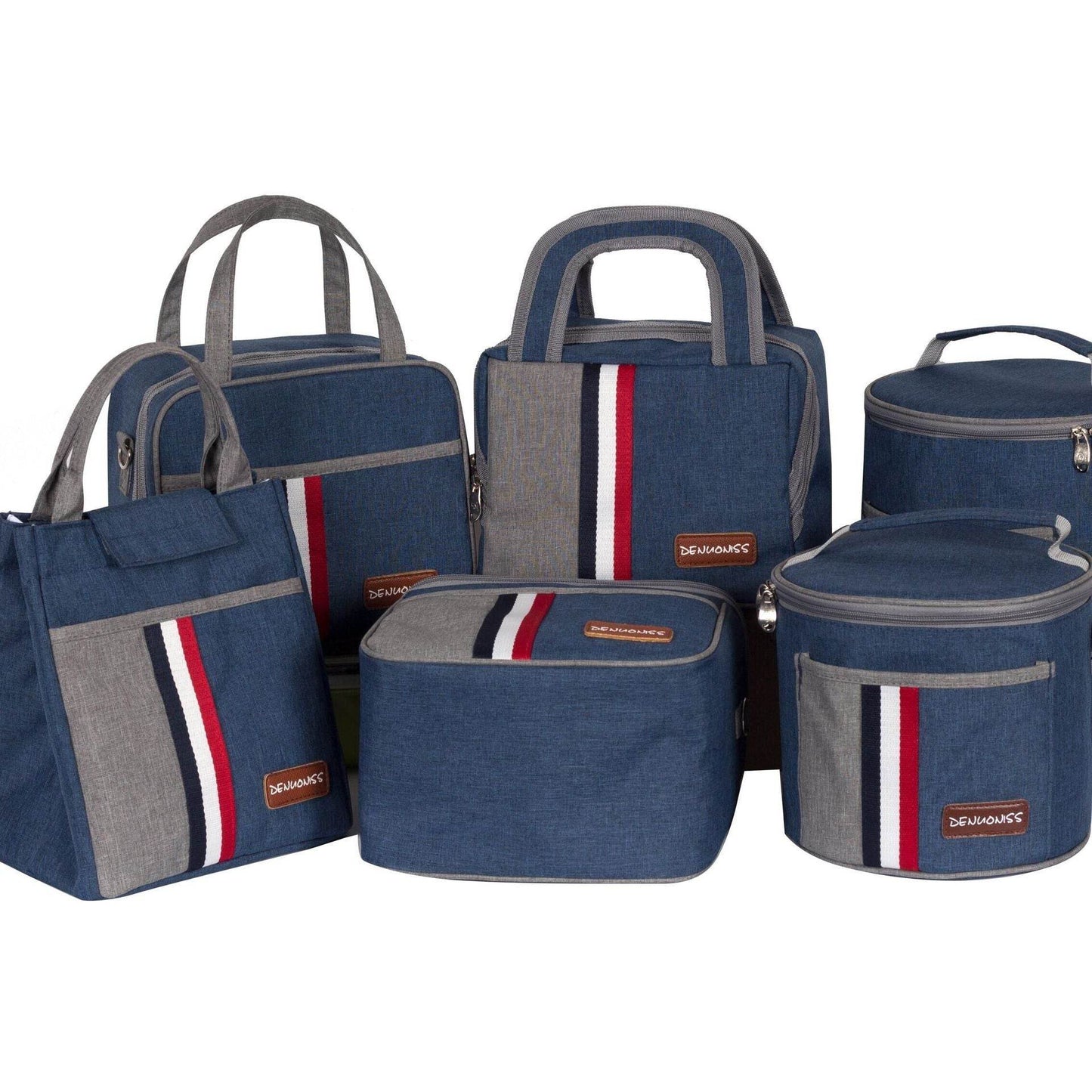 Women Fashion Thermal Insulated Denim Work Lunch Bag