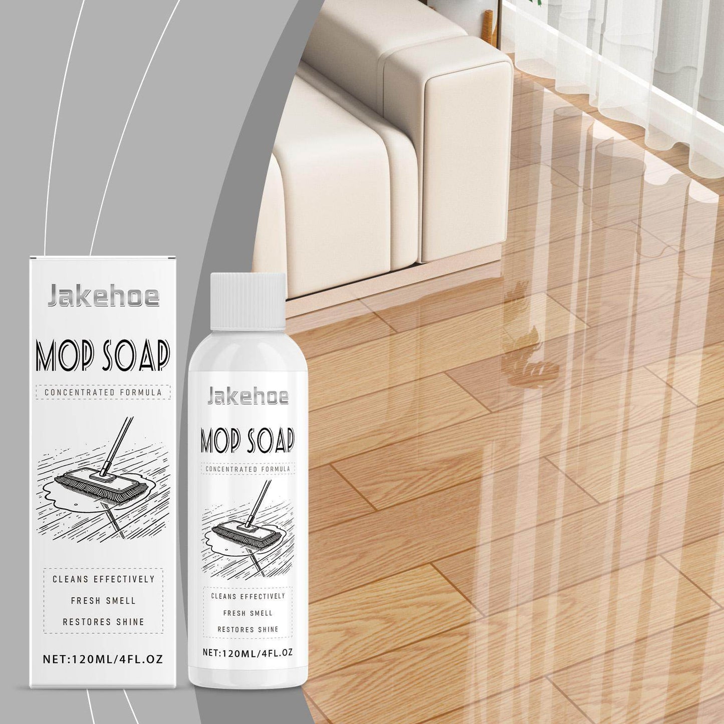 Jiekehao Mop Cleaning Daily Maintenance Renovation Cleaner Suitable For Solid Wood Floor Tiles