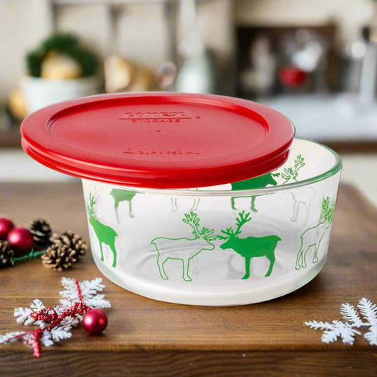 Plat de conservation Pyrex 4 tasses - Renne
