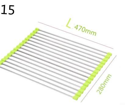 Folding Kitchen Drain Sink Rack Stainless Steel sink caddies