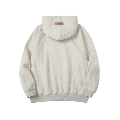 Men's Three-dimensional Alphabet Plus Velvet Hoodie Pullover sweatshirt