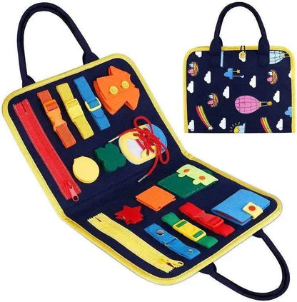 Nouvelle planche d'activités pour enfants Busy Board, jeu d'apprentissage de l'habillage et du boutonnage pour bébé, jouet d'apprentissage sensoriel préscolaire pour l'éducation précoce