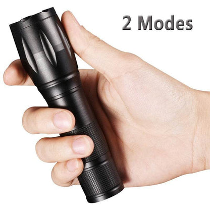 UV Torch Ultra Violet Flashlight Zoomable Blacklight Lamp LED Super Bright 250000lm 2 In 1 395nm Mini Pocket Inspection Light 2 Pack
