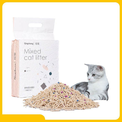 Litière pour chat Tofu Œuf Cent Ans Mélangé pour animaux légers