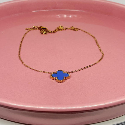 Pendentif chaîne Trèfle à quatre feuilles